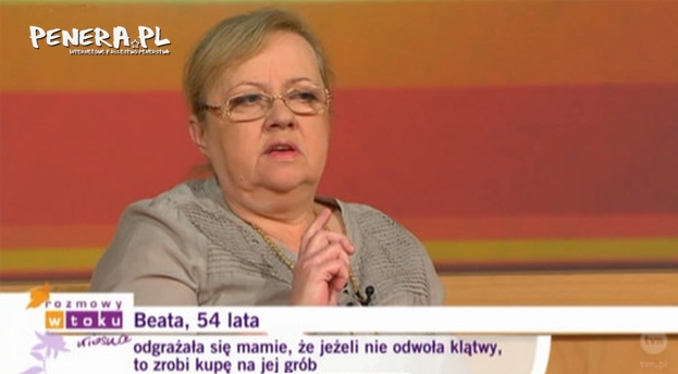 Szantażuje zmarłą matkę