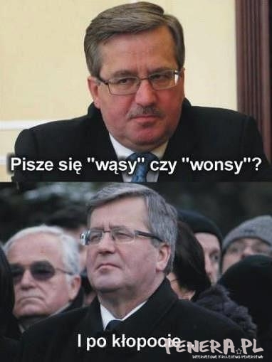 Pisze się wąsy czy wonsy?