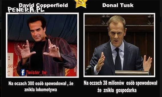 Donald lepszy od Copperfielda