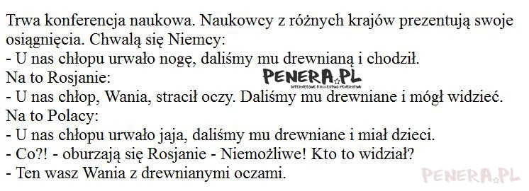 Kawał- Konferencja naukowa Polak Rusek i Niemiec