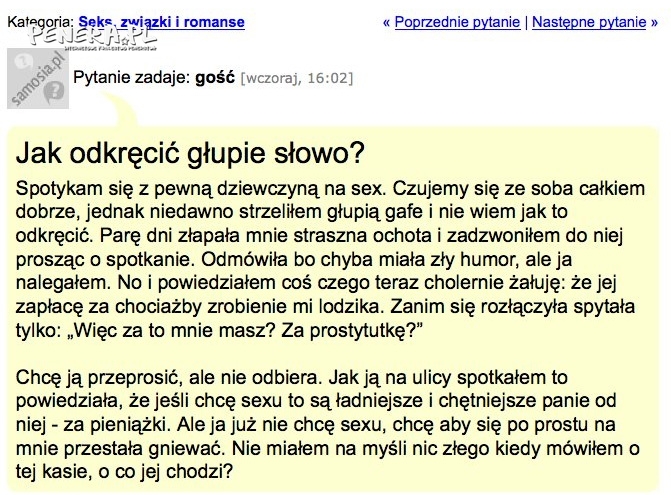 Jak odkręcić głupie słowo?