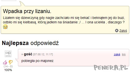 Wpadka przy lizaniu