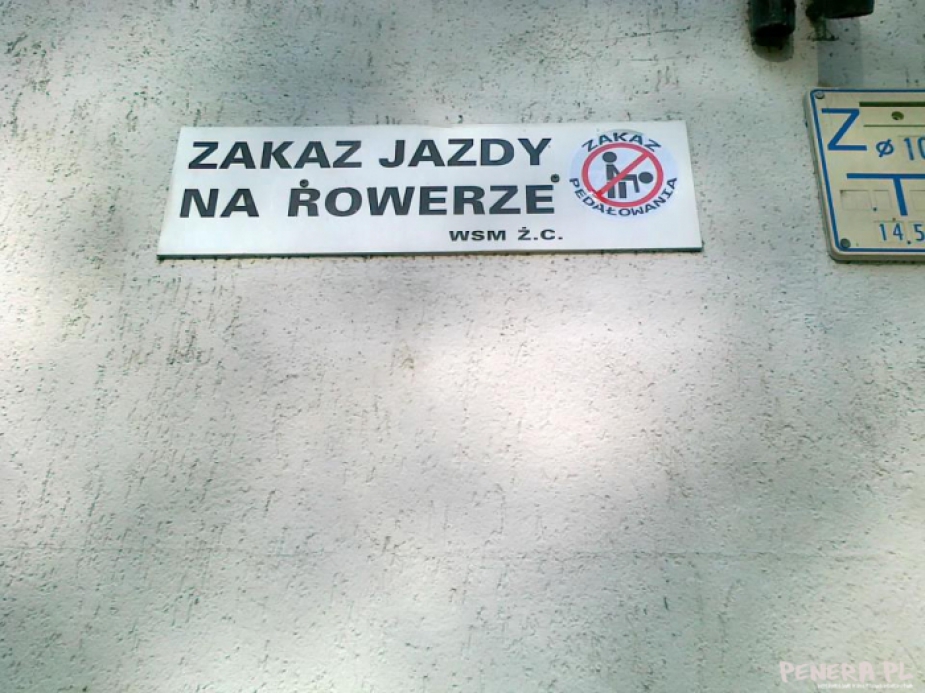 Zakaz pedałowania