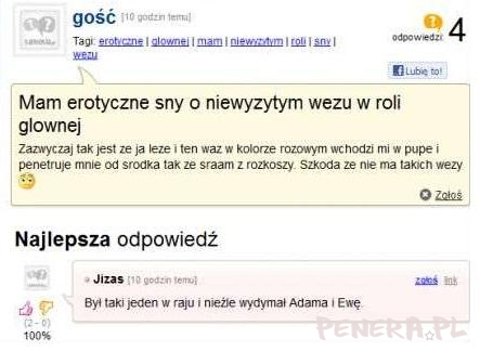 Erotyczne sny o niewyżytym wężu