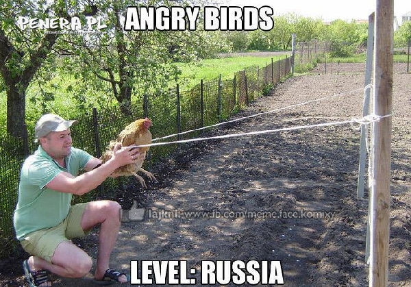 Angry Birds poziom Rosja