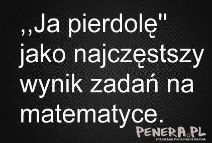 Najczęstszy wynik zadań matematycznych