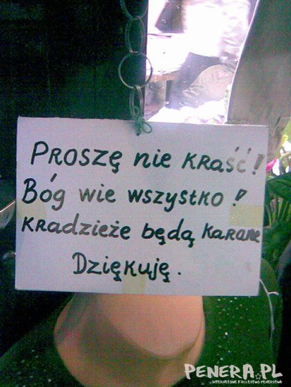 Proszę nie kraść