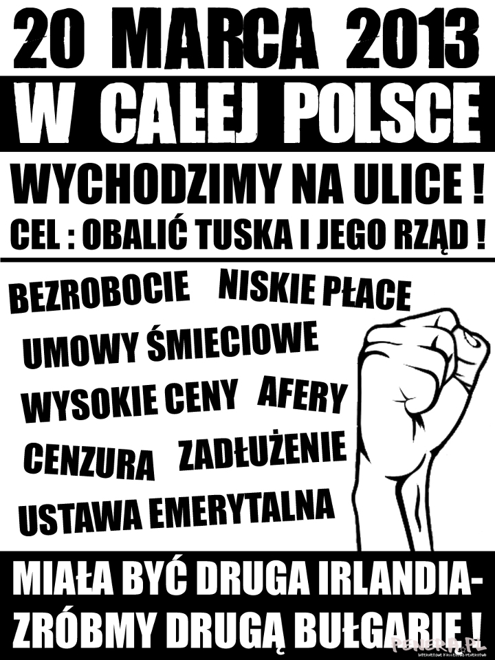 20 marca 2013 w całej Polsce