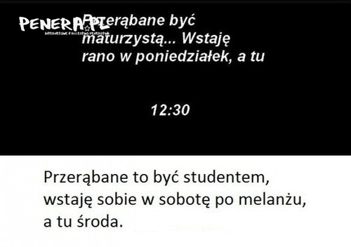 Student ma jednak gorzej