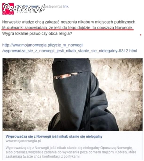 Islamiści straszą że wyjadą z Norwegii