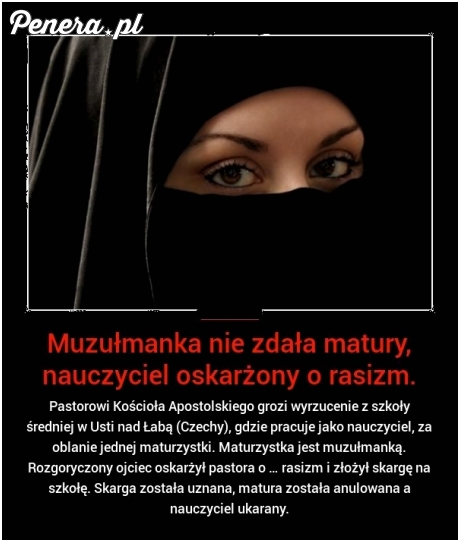 Nie zdała matury - oskarżyła o rasizm