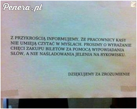 Przykra informacja na dworcu