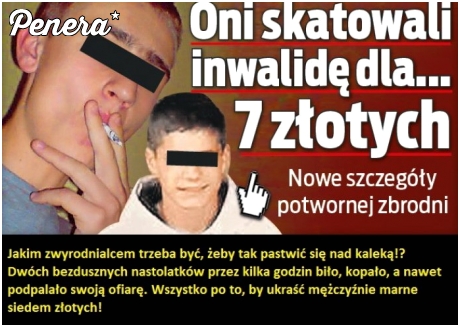 Skatowali niepełnosprawnego dla 7 złotych